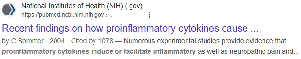 pro-inflammatory cytokines nih